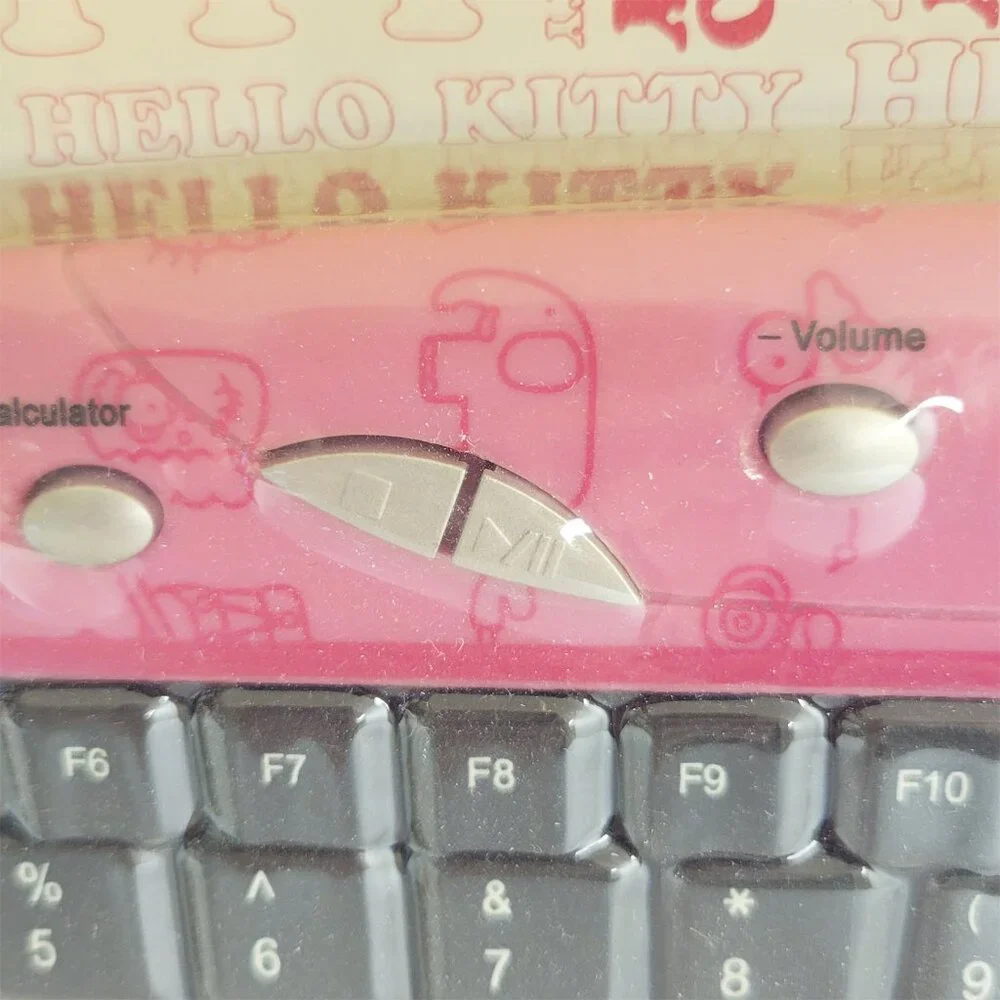 Hello Kitty USB Keyboard Pink and Black